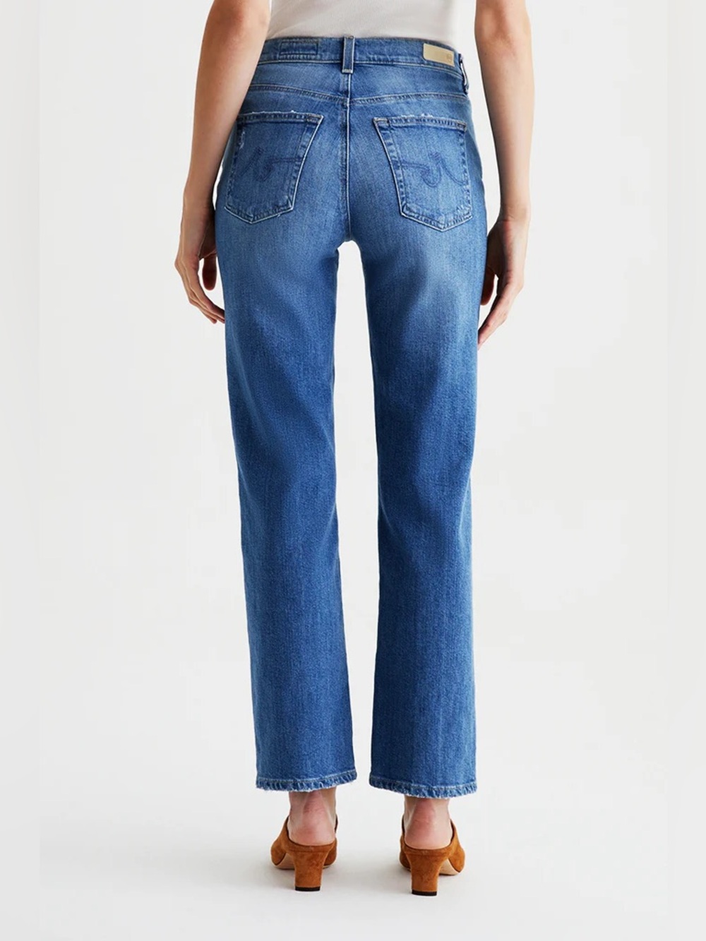 NWT (size 32) AG Jeans
Brinley Mid Rise Straight in Iris - Picture 2 of 9